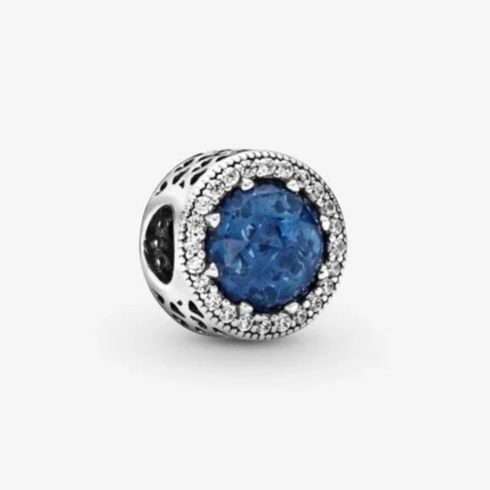 Elegant Blue Stone Charm